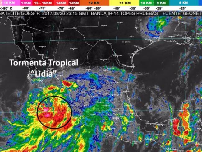 Alerta en varios estados del país por Tormenta Tropical “Lidia”