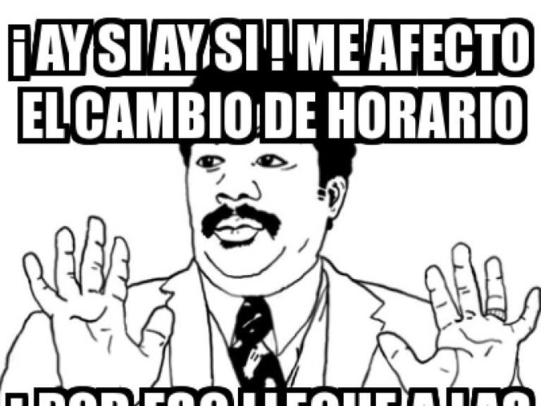 Los memes del cambio de horario