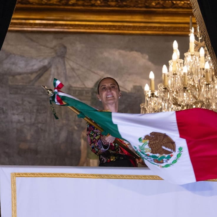 Sheinbaum celebra el 216 Grito de Independencia con llamado a la dignidad