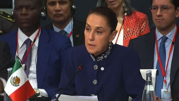 Cumbre por la Democracia: Demanda Sheinbaum respeto a la soberanía de Cuba y sembrar vida en lugar de guerra|Video