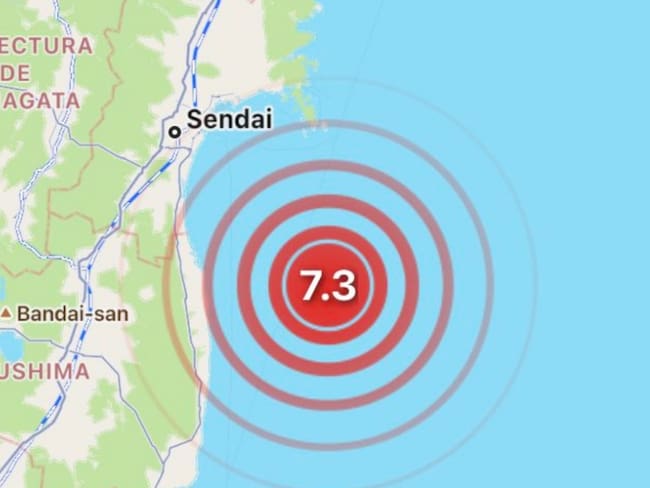 Así fue el terremoto de 7.3 en Fukushima, Japón; hay alerta de tsunami