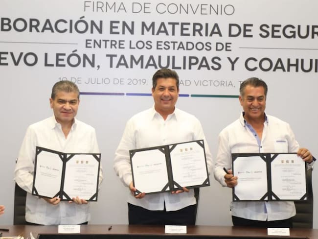 Tamaulipas, Coahuila y NL firman acuerdo de seguridad
