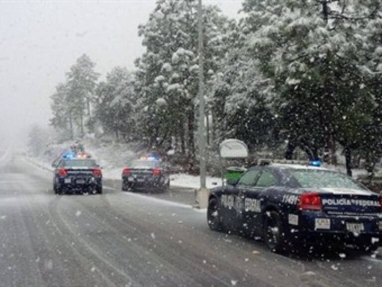 Policía Federal y del Distrito Federal mantienen vigilancia por nevadas