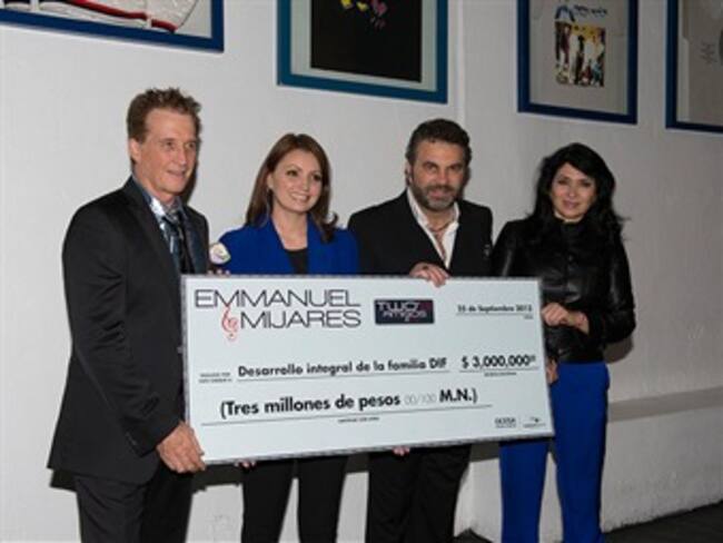 Donan Emmanuel y Mijares taquilla a damnificados