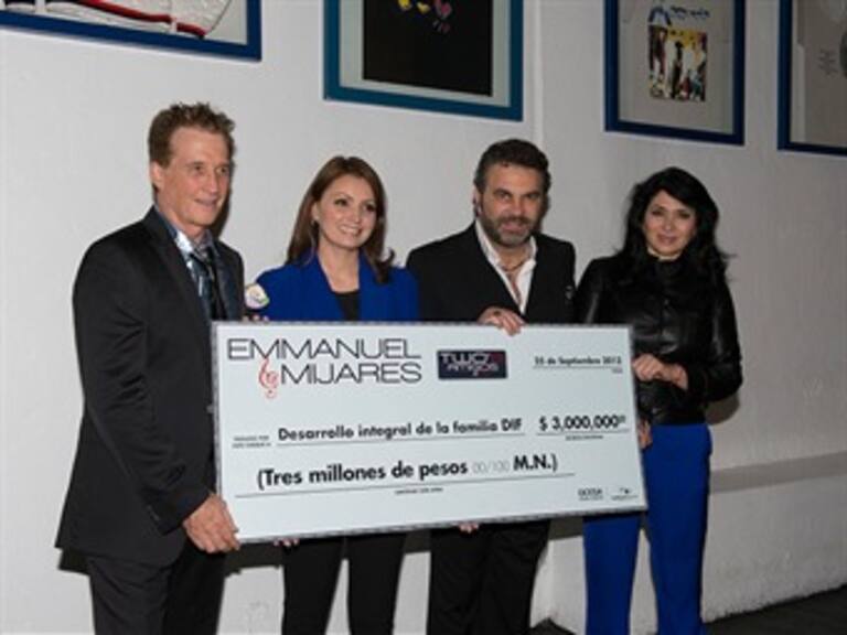 Donan Emmanuel y Mijares taquilla a damnificados