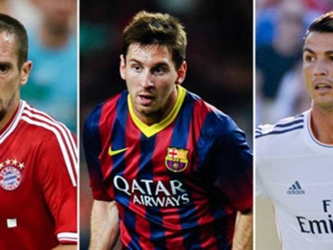 Son Cristiano, Messi y Ribéry, lfinalistas del Balón de Oro