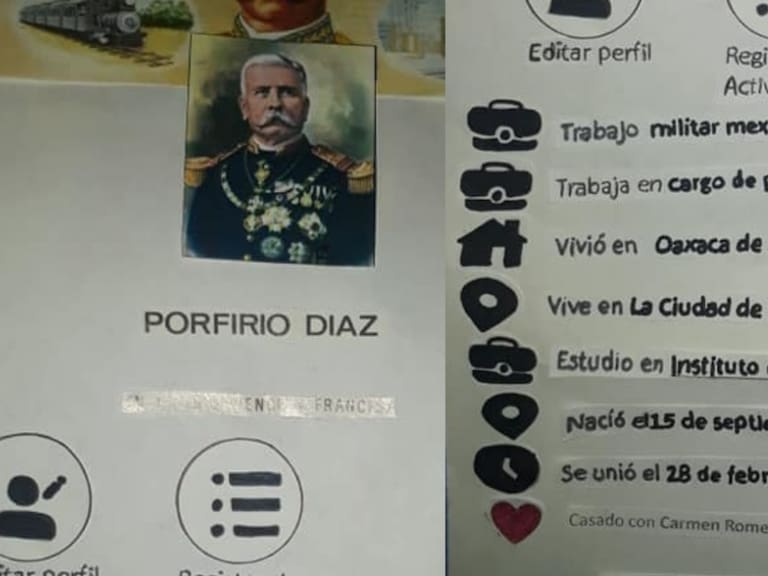 Tenga su like: biografía de Porfirio Díaz estilo Facebook se vuelve viral