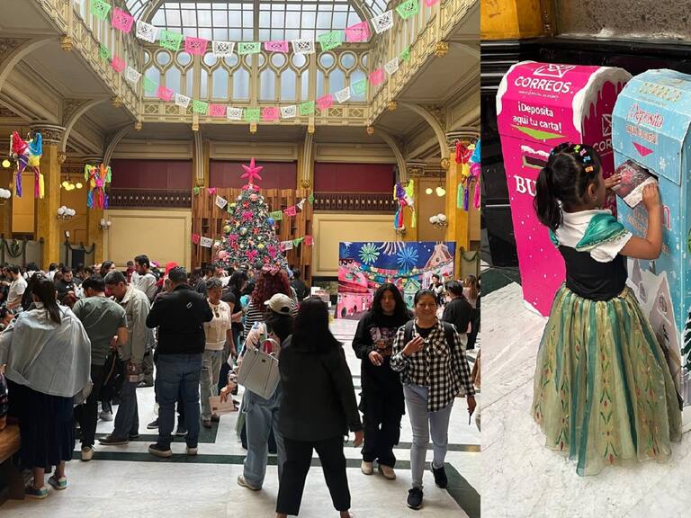 El Palacio Postal, convertido en Palacio de los Deseos en este mes, se llena de pequeños visitantes que llevan o elaboran ahí mismo sus cartas para Los Reyes Magos.