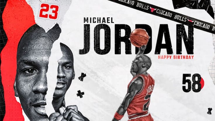 Michael Jordan cumple 58 años de vida