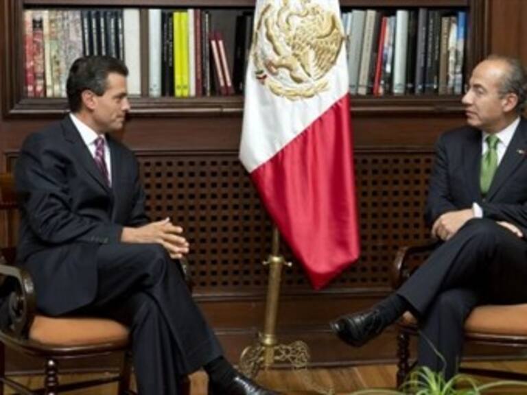 Concluye encuentro Calderón-Peña Nieto