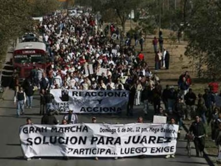 Marchan en Juárez en repudio a la violencia