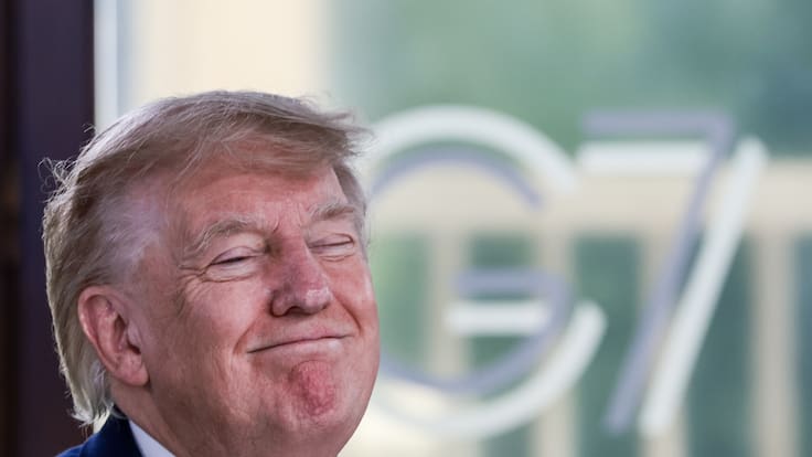 Desde el G7, Trump vuelve a señalar influencia del crimen organizado en México