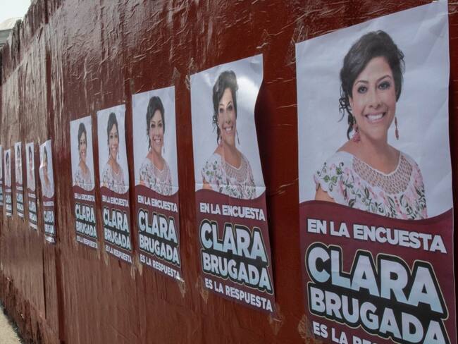 Clara Brugada niega ser la responsable de propaganda que hay en las calles