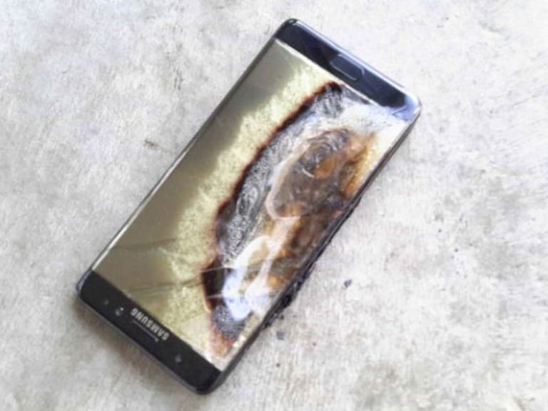 Explosión de Galaxy Note S7 provocó que se incendiara una camioneta