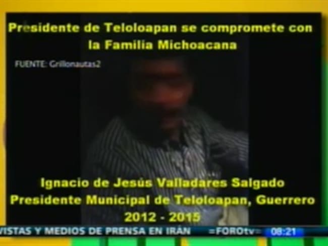 Presidente municipal de teloloapan, video con &quot;La Familia Michoacana&quot;