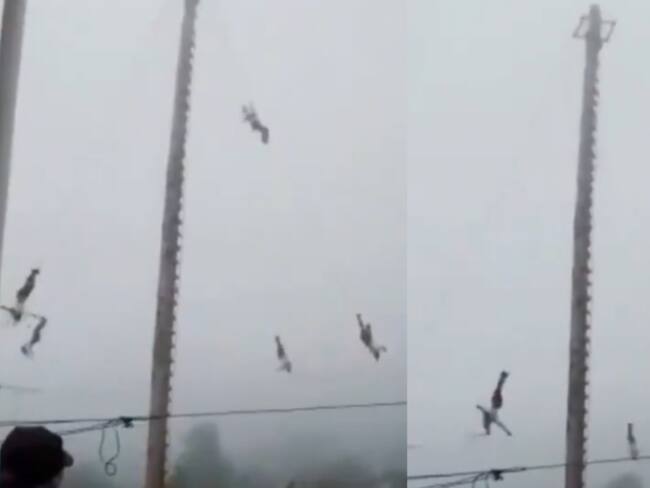 Volador de Papantla cae de 20 metros de altura en Hidalgo