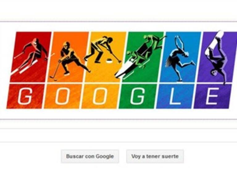 El buscador de internet Google colorea con arcoíris su doodle olímpico