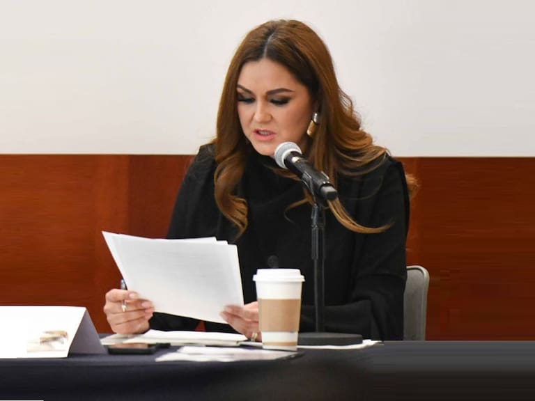 La senadora del Partido del Trabajo. Geovanna Bañuelos afirmó que la reforma electoral debe cumplir tiempos legales para aplicarse en 2027.FOTO: MARIO JASSO/CUARTOSCURO.COM
