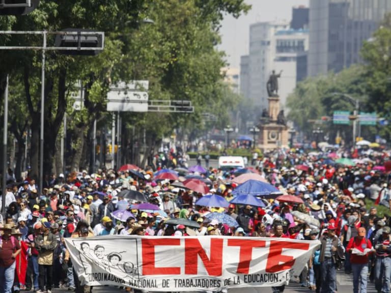 CNTE anuncia marchas en varios puntos de la CDMX