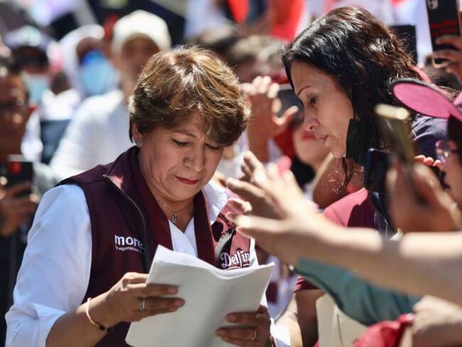 Presenta Delfina Gómez propuestas de seguridad ante 10 mil personas