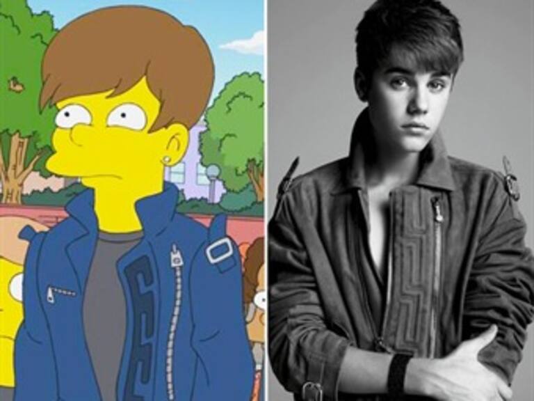Publica Justin Bieber foto de su participación en 'Los Simpson'