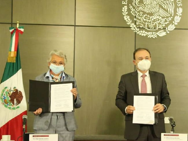 Sánchez Cordero y Durazo firman convenio de colaboración interinstitucional