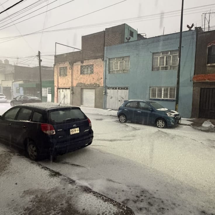 Granizo, lluvia e inundaciones en la ZMVM, autoridades activan alertas