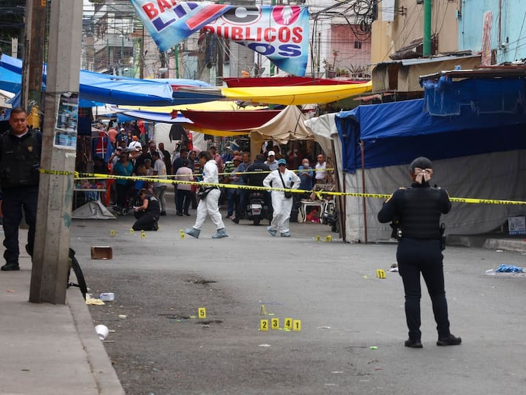 Nuevamente una balacera en pleno barrio de Tepito deja víctimas mortales.
