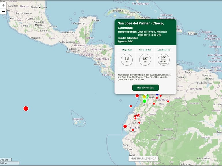 El epicentro del sismo de magnitud 7.4 se ubicó en San José del Palmar-Chocó, en donde edificios residenciales y de oficinas fueron evacuados por daños estructurales.