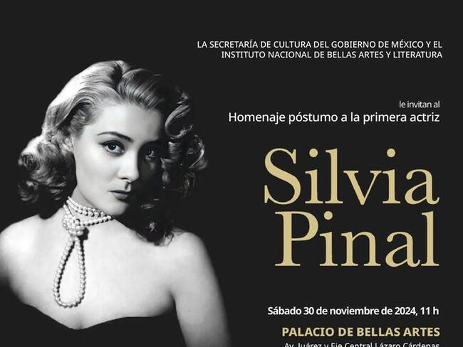 ¡Merecido homenaje a la Gran Diva de México, Silvia Pinal! Será en el Palacio de Bellas Artes