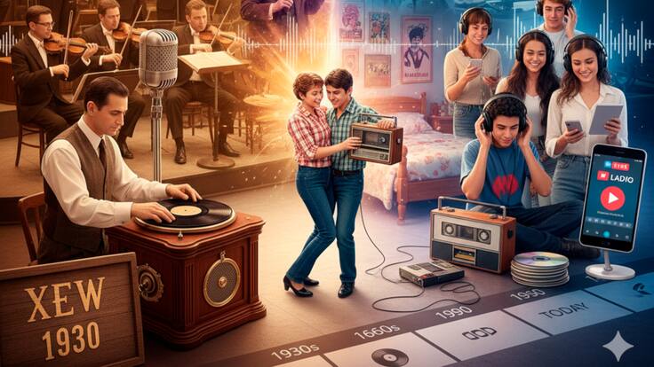 De discos de acetato a streaming: así comenzó la historia musical de W Radio