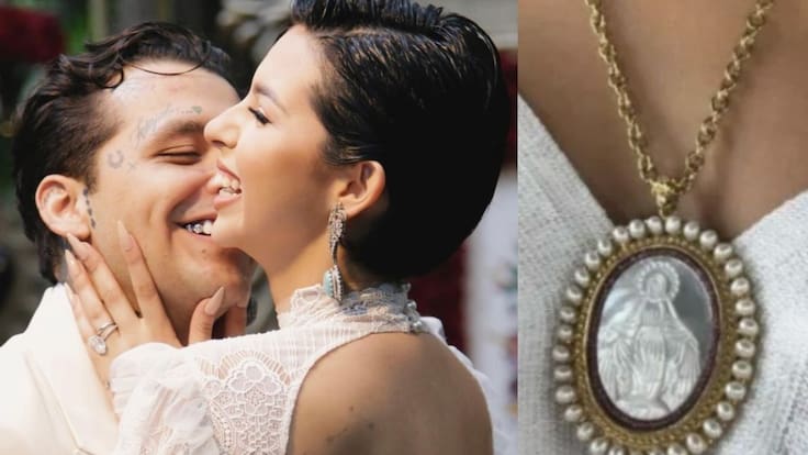 ¿Cómo es y qué significa la medalla de la Virgen de la Dulce Espera que porta Ángela Aguilar?