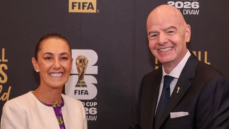 Gianni Infantino respalda a Claudia Sheinbaum y a México como sede del Mundial