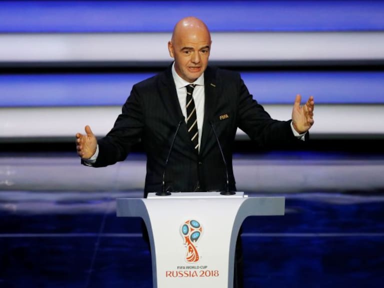 El presidente de la FIFA, Gianni Infantino, elogió los preparativos de la Copa del Mundo Rusia 2018