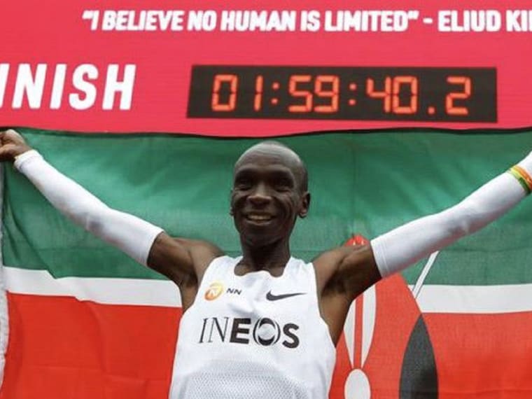 SOPITAS: Keniano Eliud Kipchoge, corre un maratón en menos de dos horas