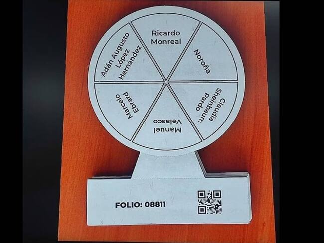 Así será la boleta circular de la encuesta de Morena para la Presidencia