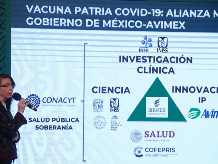 &quot;Vacuna Patria, desarrollada en México con participación internacional&quot;: Conacyt