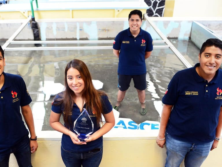 Estudiantes de la UNAM ganan concurso de ingeniería civil en EU