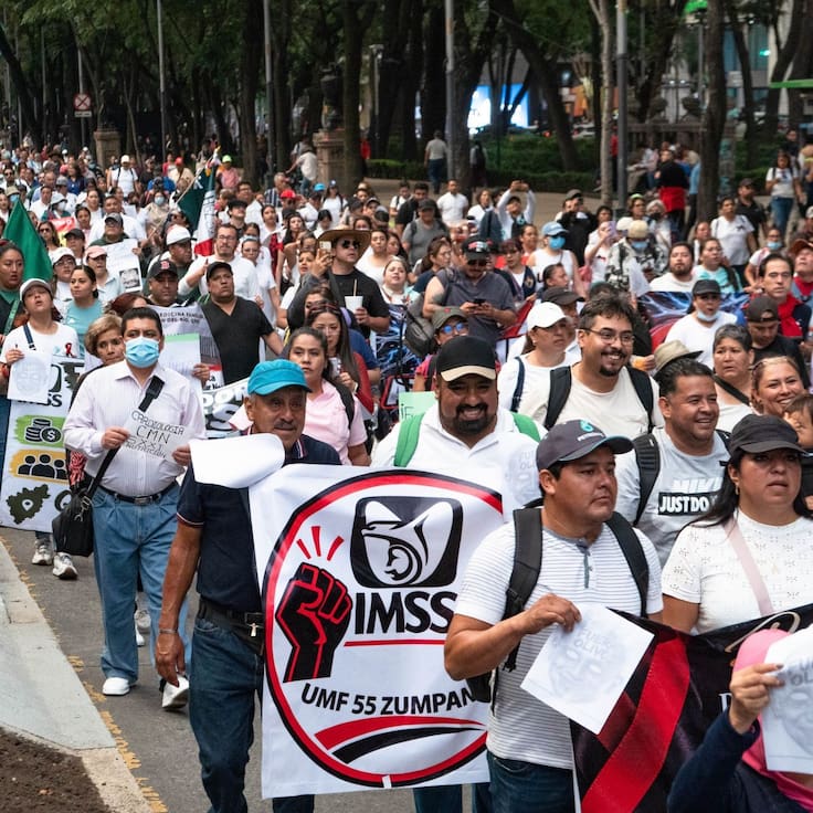 Trabajadores del IMSS convocan a megamarcha este miércoles; exigen diálogo directo con Sheinbaum