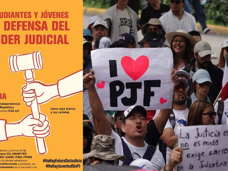 Estudiantes y jovenes en defensa del Poder Judicial