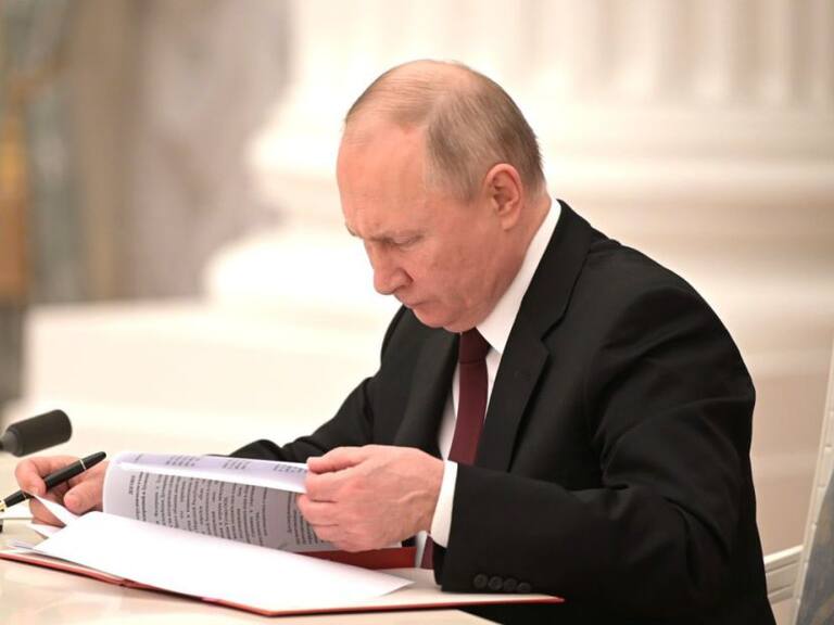 Putin reconoció dos regiones como independientes de Ucrania