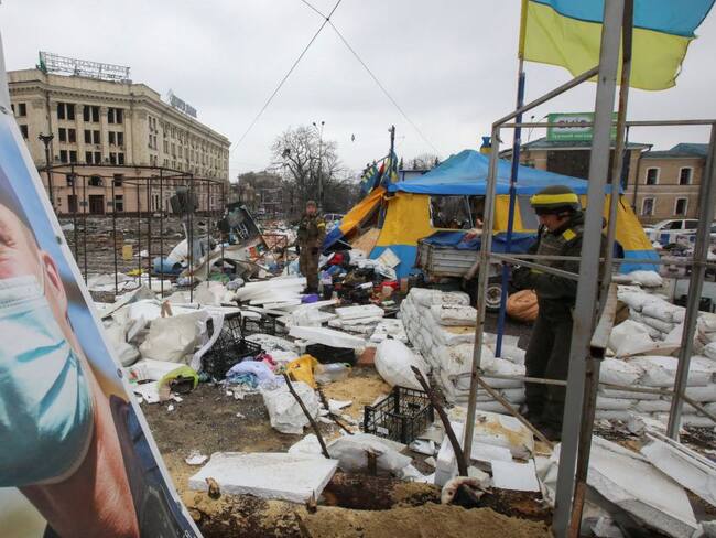 Rusia bombardea la torre de televisión de Kiev