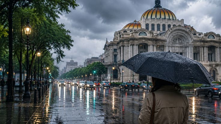 Lluvia intensa y granizo, pronóstico para esta noche en cinco alcaldías de CDMX
