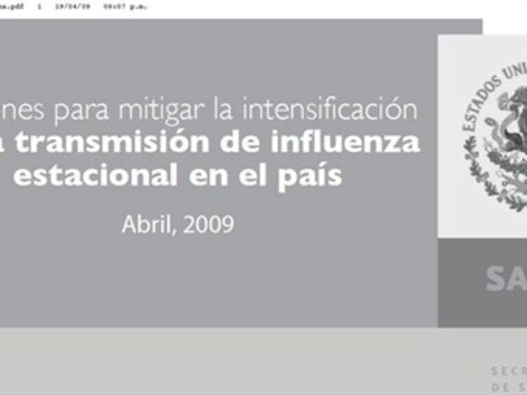 &#039;Acciones para mitigar la intensificación de la transmisión de influenza&#039;