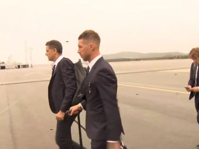 La llegada del Real Madrid a Noruega, sede de la Supercopa de Europa