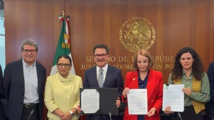 Recibe Comisión Permanente del Senado reforma a Ley judicial