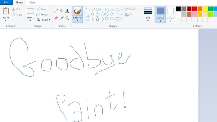 “Paint” dice adiós