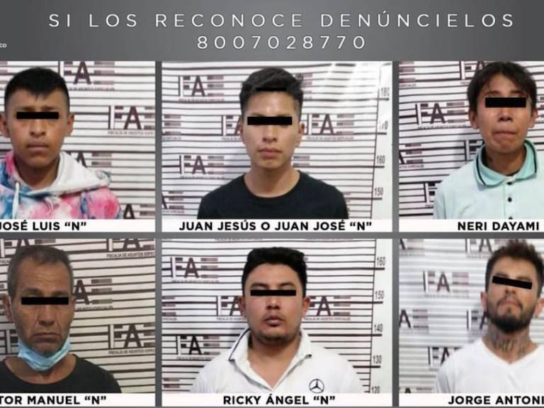 Detienen a 8 presuntos implicados en multihomicidio de familia en Tultepec