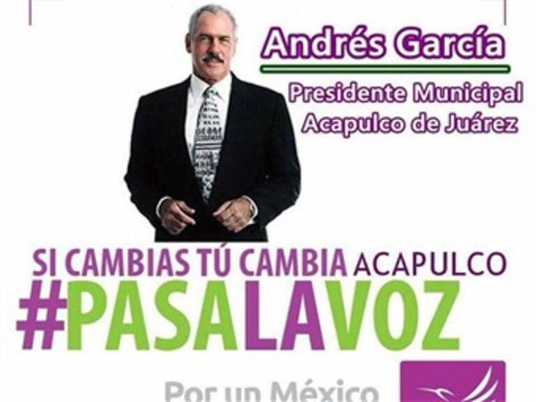 Andrés García se lanza como candidato para alcaldía de Acapulco