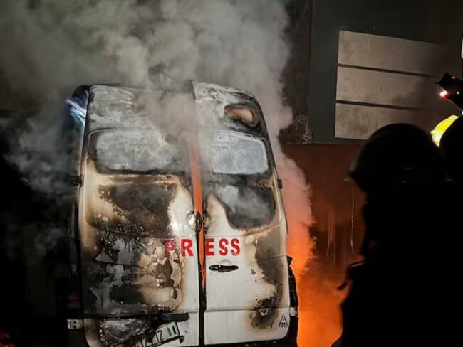 Mueren cinco periodistas palestinos tras bombardeo de Israel